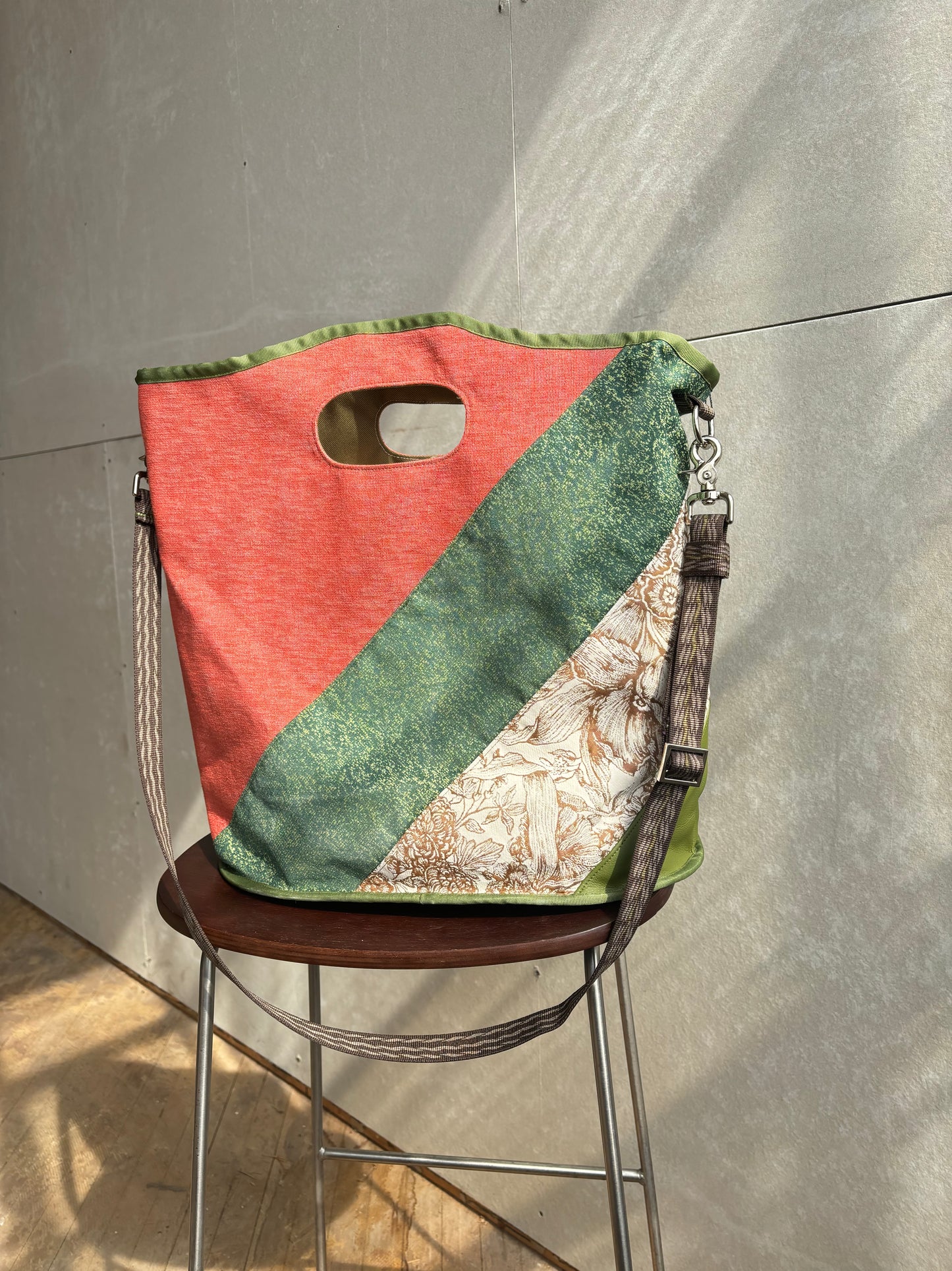 Upcycled Classic Lounge Bag - Hummingbird