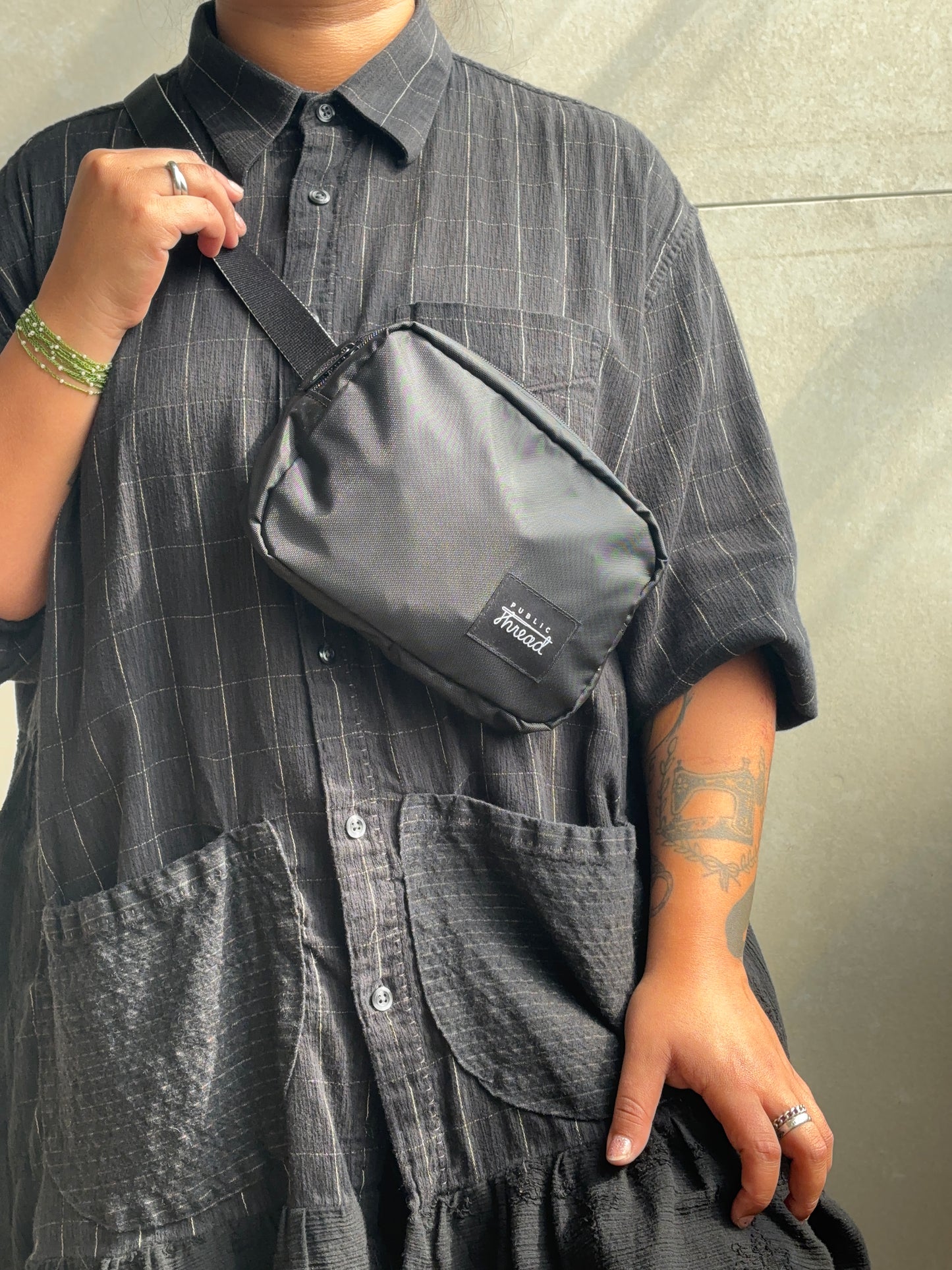 Upcycled Everyday Belt Bag - Black