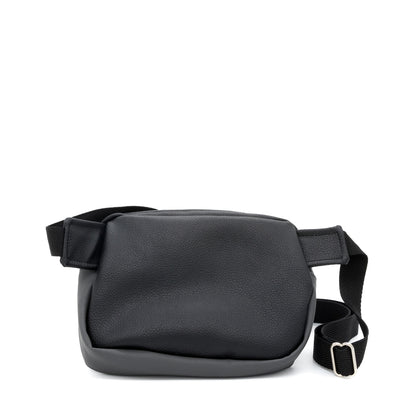 Upcycled Crossbody Belt Bag - Black