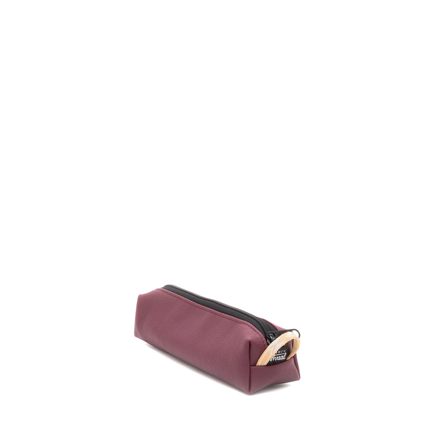 Upcycled Pencil Pouch - Burgundy