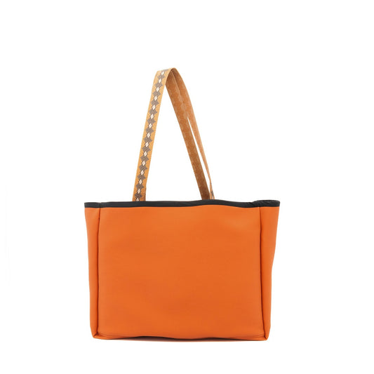 Upcycled Miriam Tote Bag - Orange