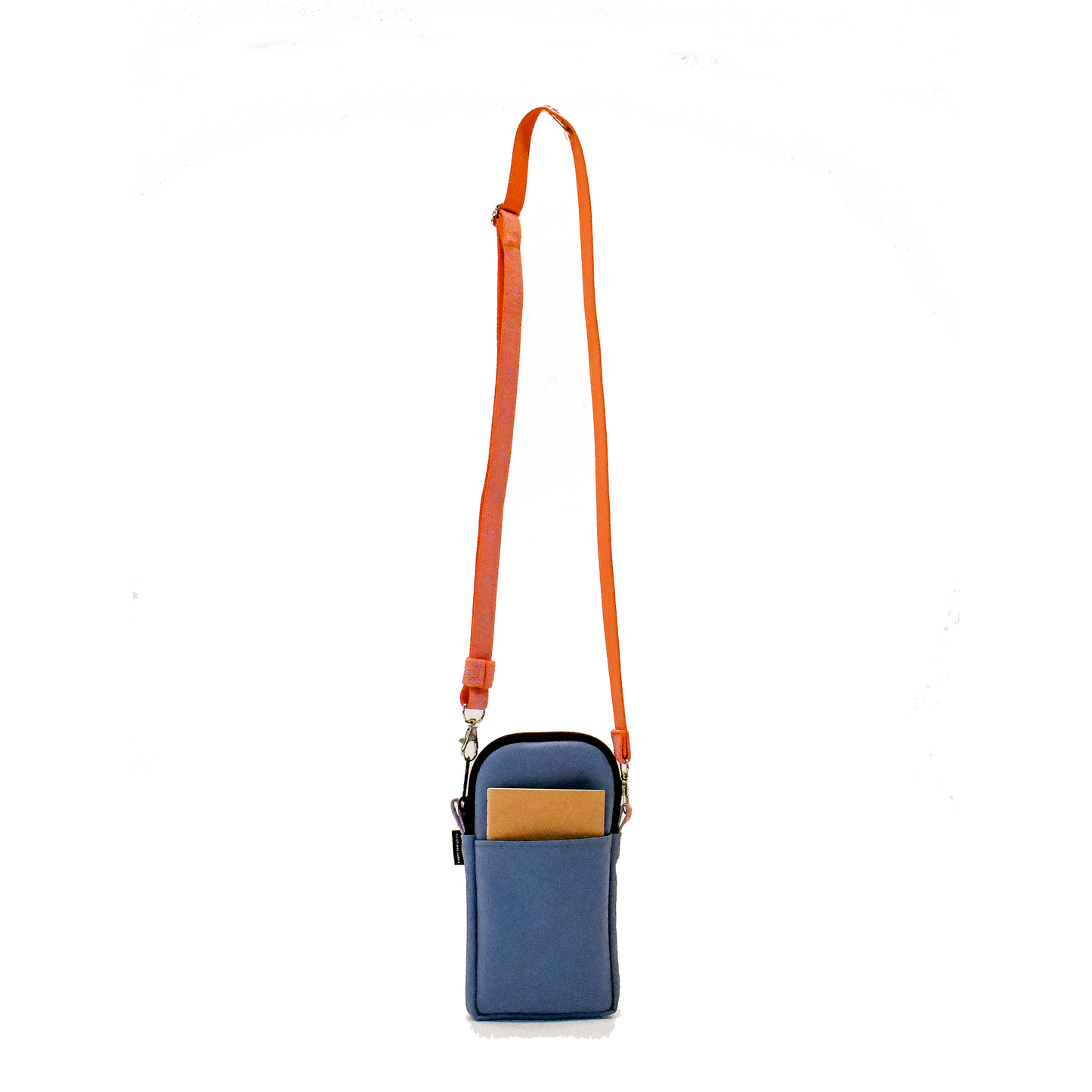 Upcycled Crossbody Phone Pouch - Blue