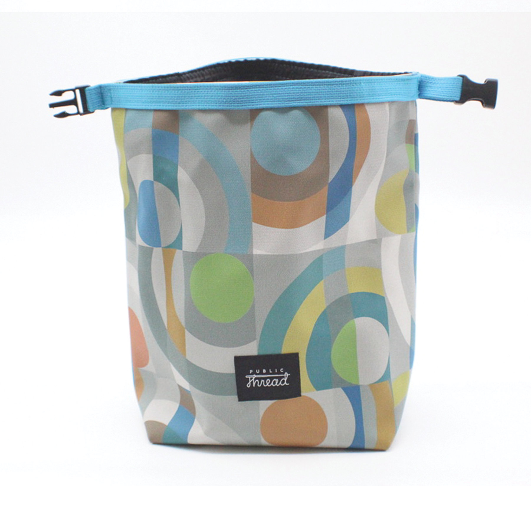 Roll Top Lunch Bag Eco Friendly Upcycled Design Public Thread