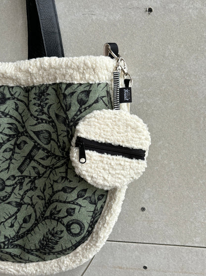 Round Sherpa Bag Charm